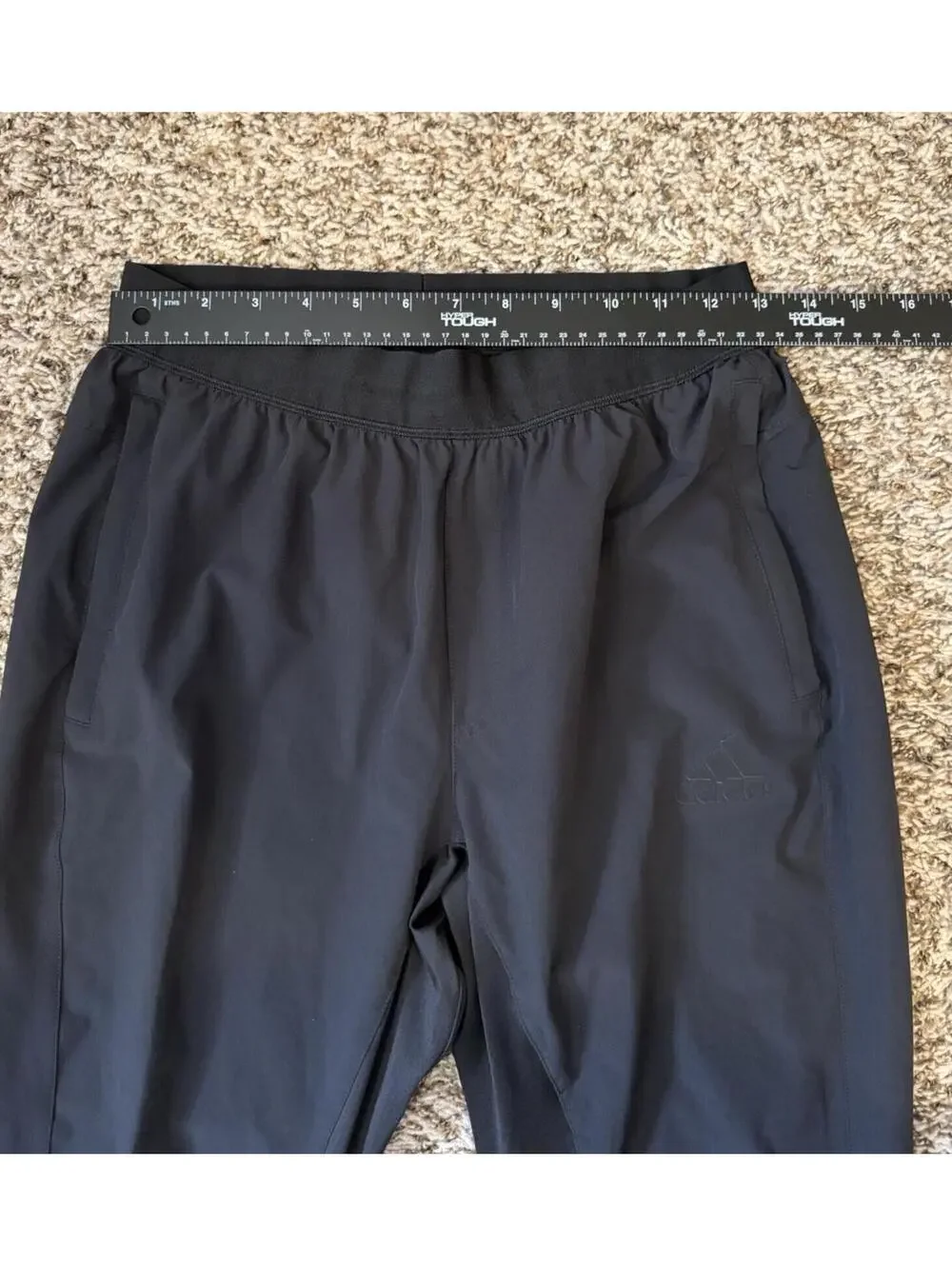Adidas City Woven Black Zip Ankle Training Pants Men’s Size Medium FL1510 Used